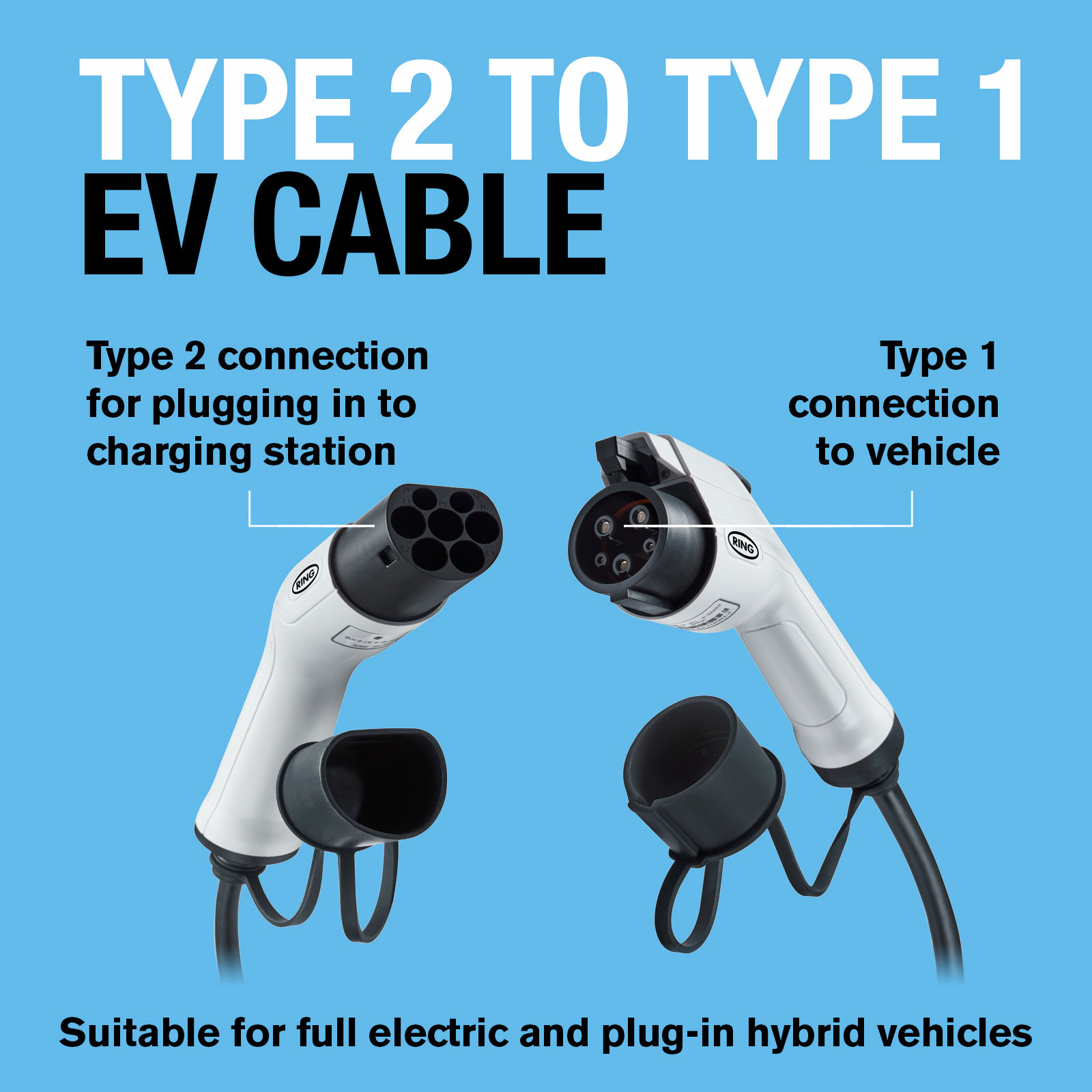 Type 2 - Type 2 Charge Cable 16A 1 Phase