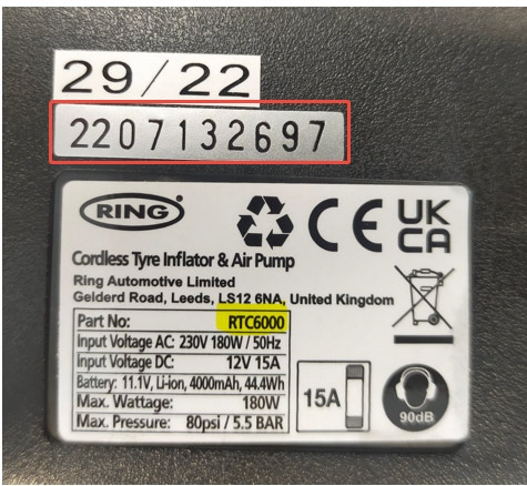 Serial Number Location